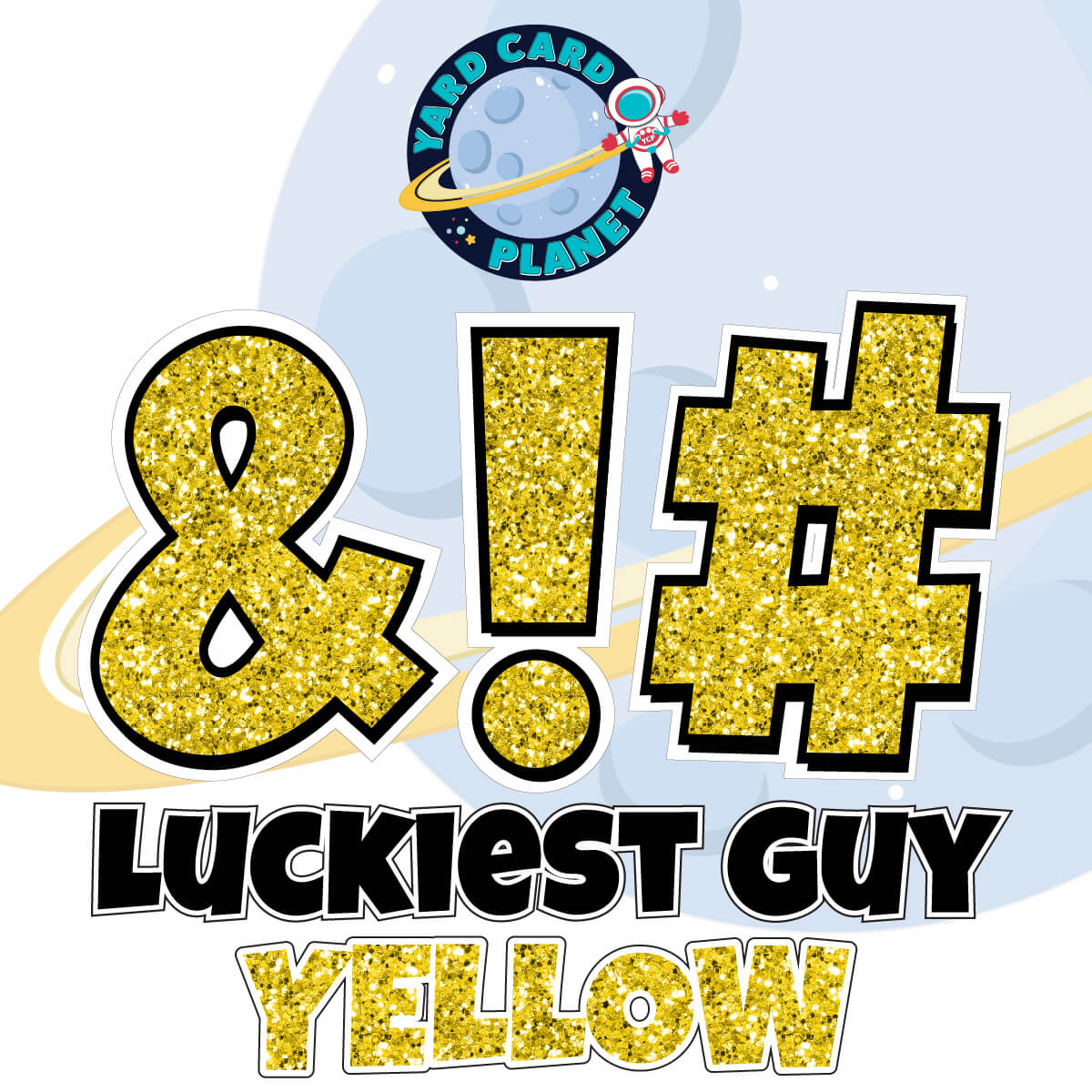 23" Luckiest Guy 21 pc. Symbol Set in Glitter Pattern