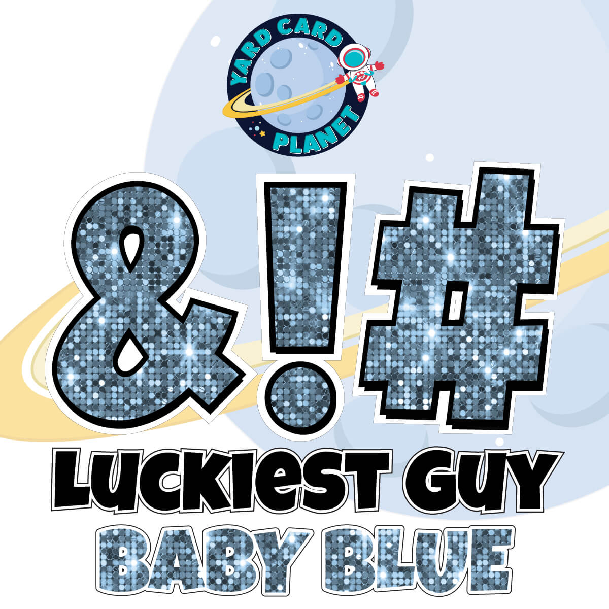 23" Luckiest Guy 21 pc. Symbol Set in Sequin Pattern