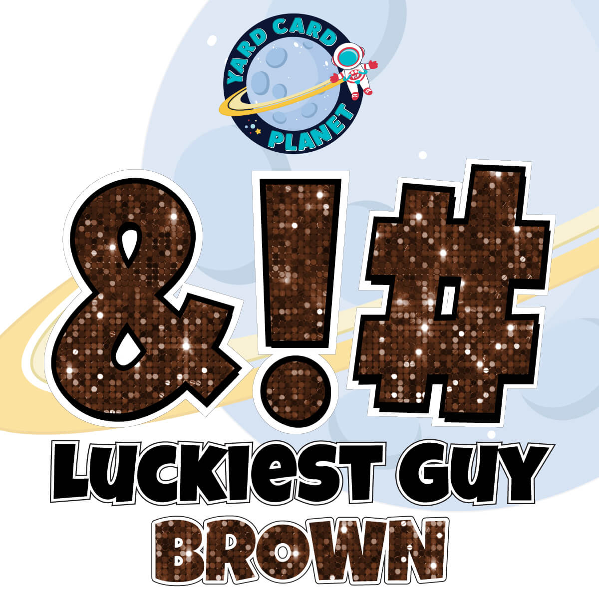 23" Luckiest Guy 21 pc. Symbol Set in Sequin Pattern
