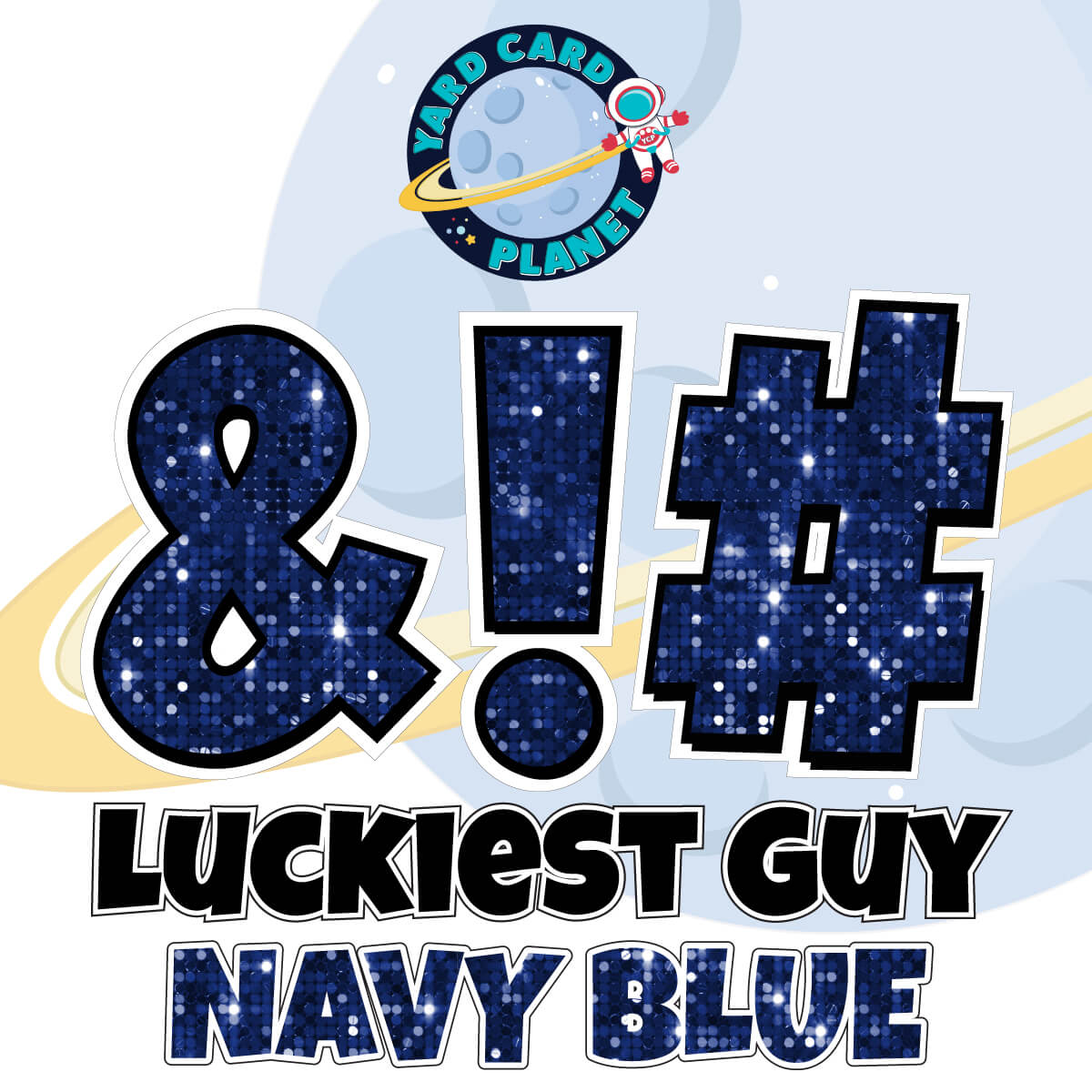 23" Luckiest Guy 21 pc. Symbol Set in Sequin Pattern