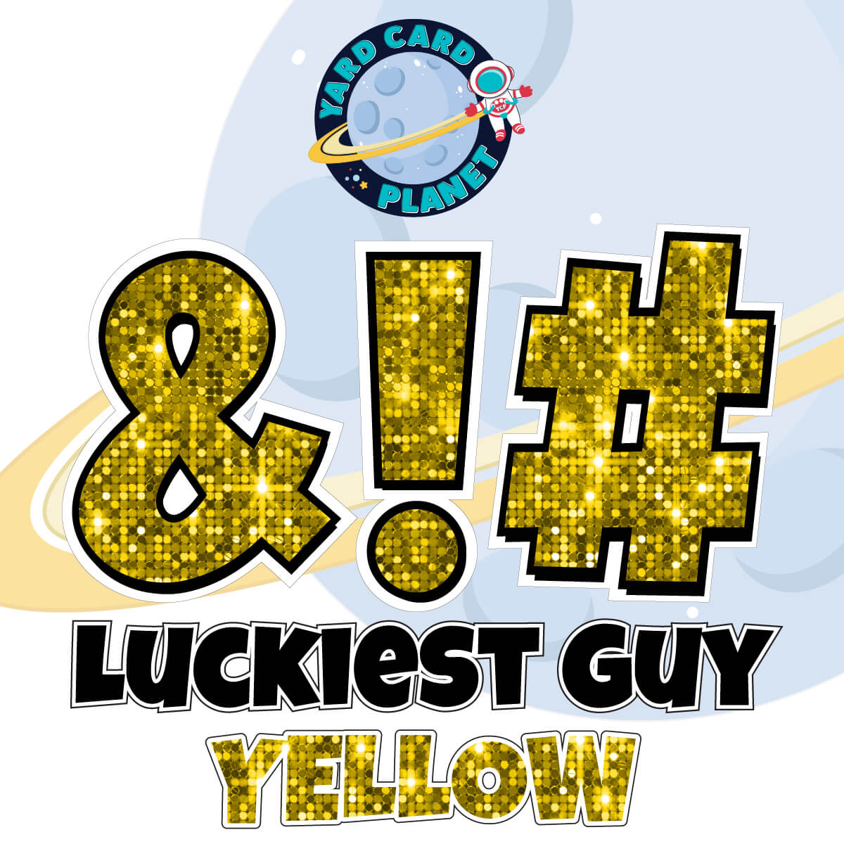23" Luckiest Guy 21 pc. Symbol Set in Sequin Pattern