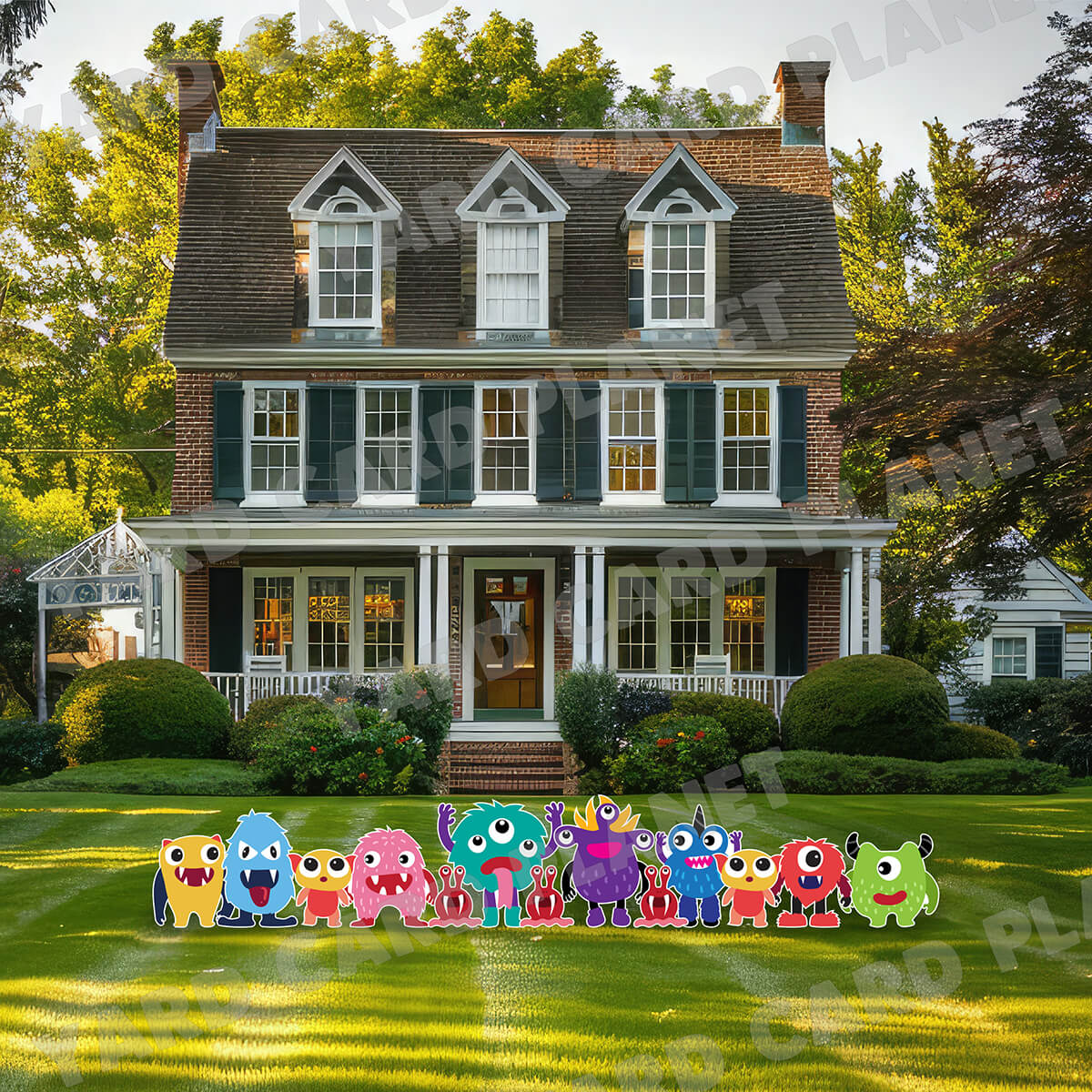 Adorable Monsters Yard Card Flair Set