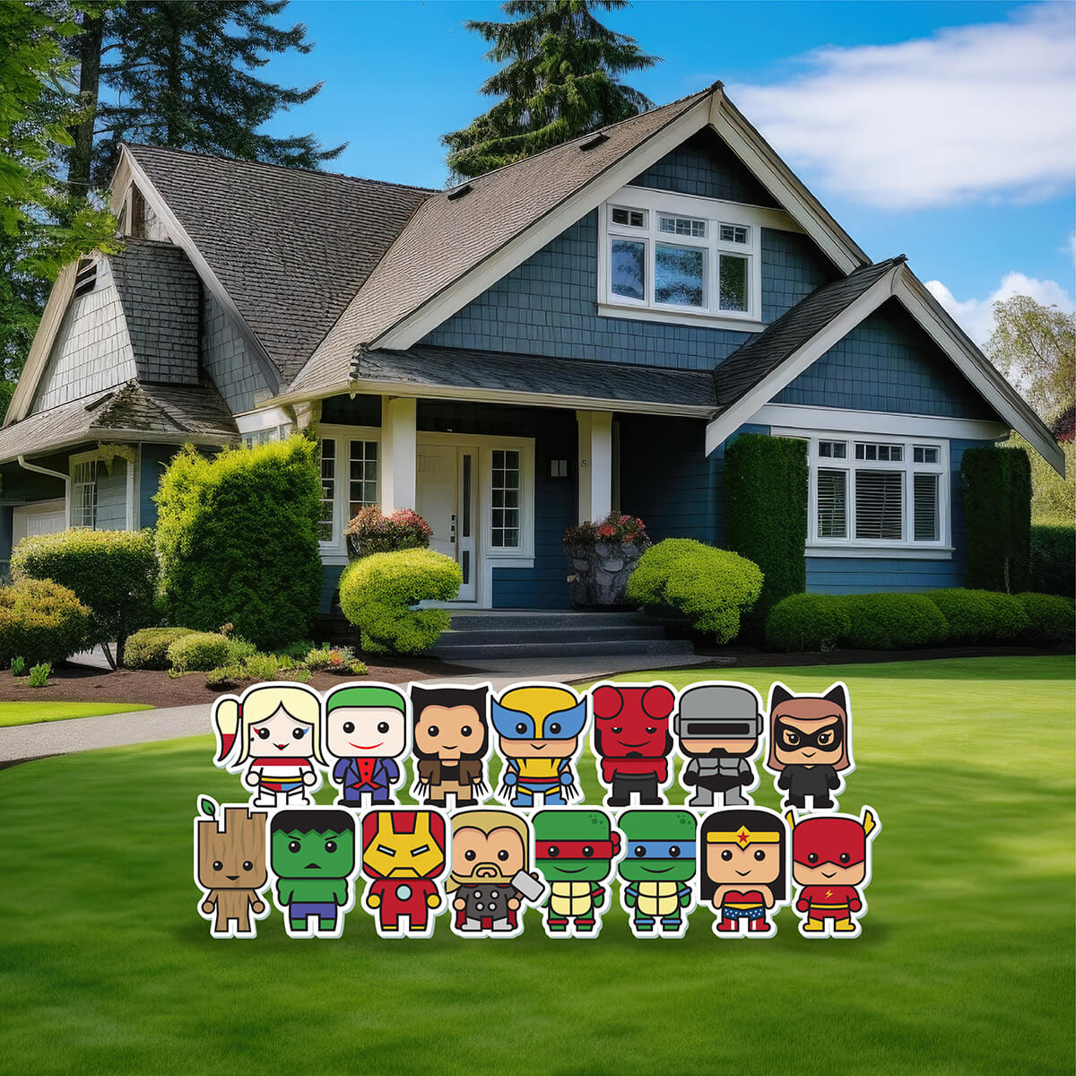 Little Superheroes Yard Card Flair Set - Part 2