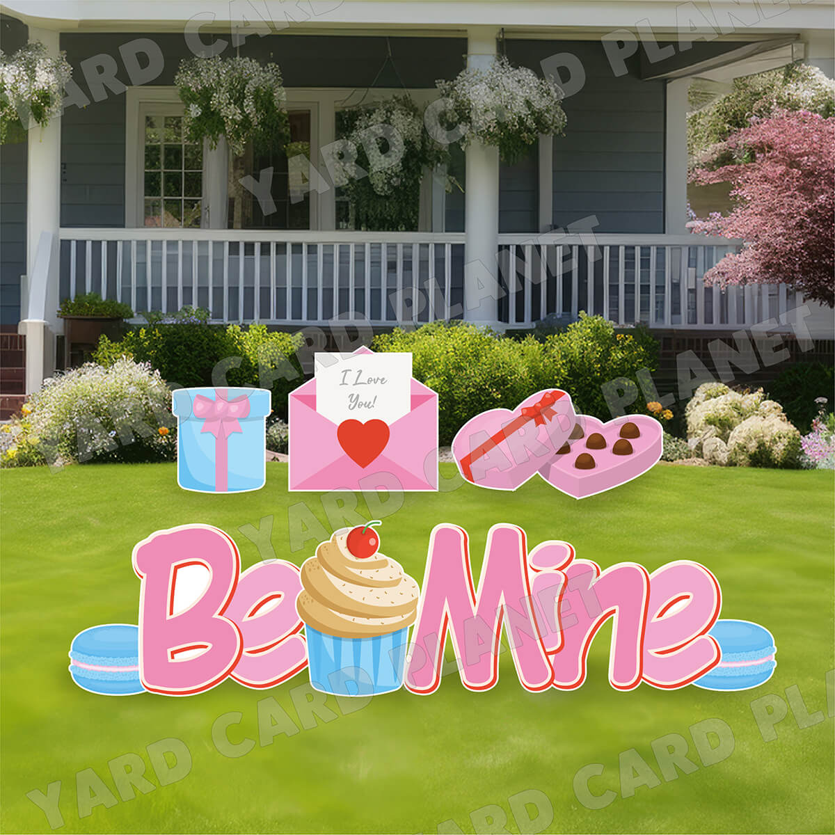 Be Mine EZ Quick Set with Sweets Yard Card Flair Set