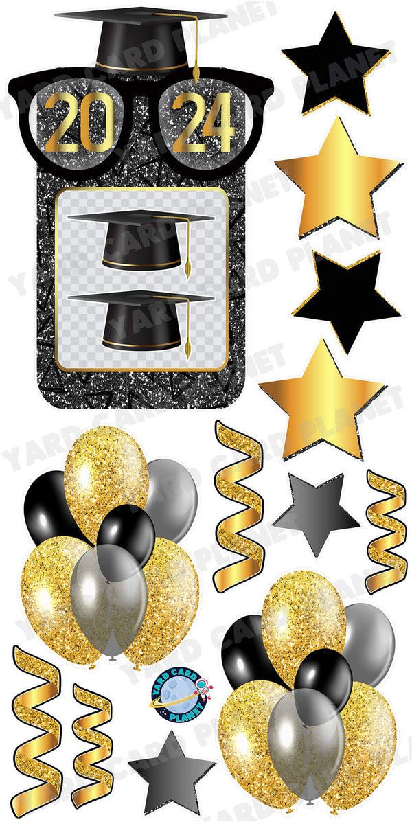 We See You Graduation Photo Frame, Balloon Bouquets and Yard Card Flair Set