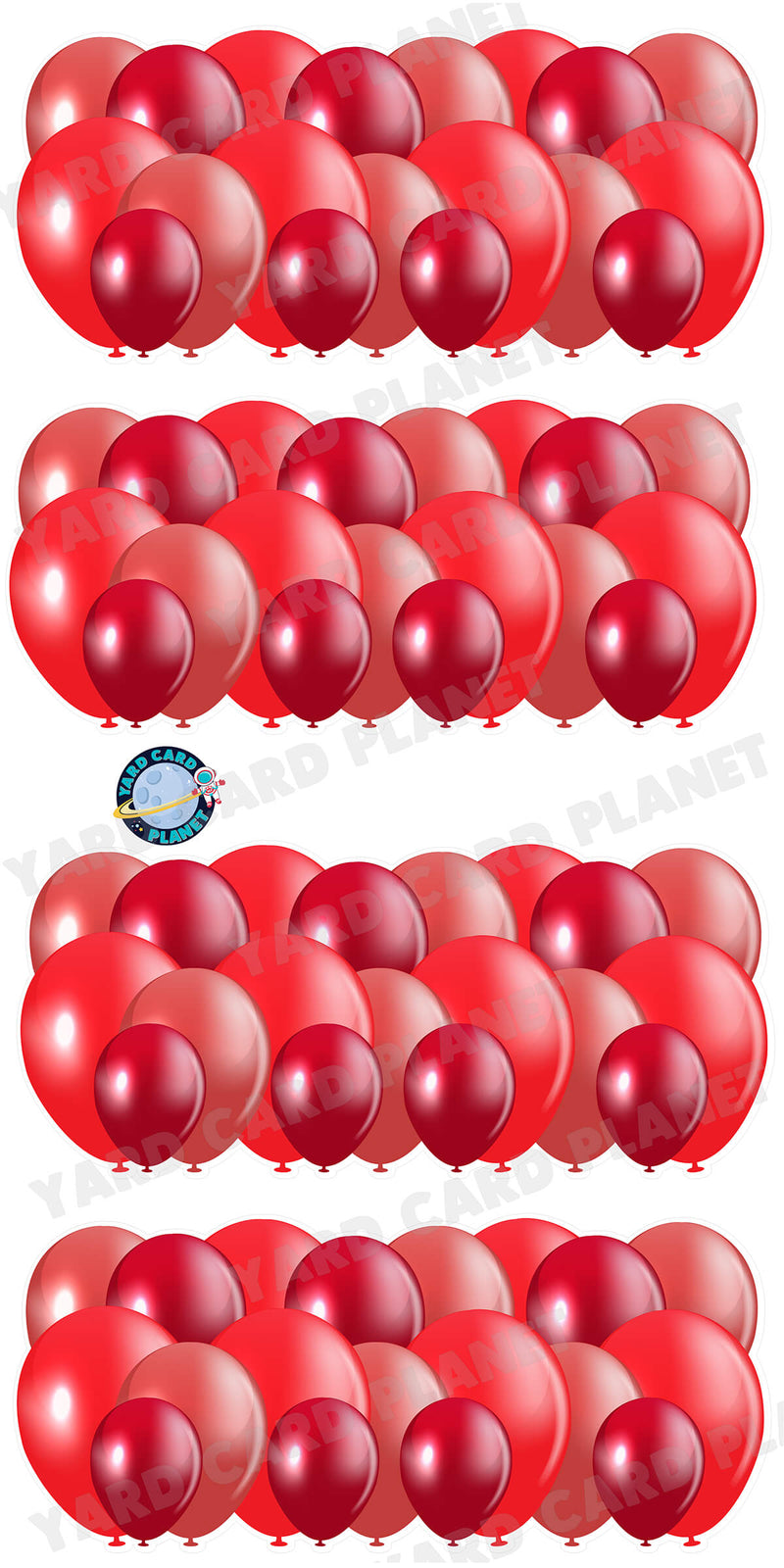 Red Balloon Panels Yard Card Set