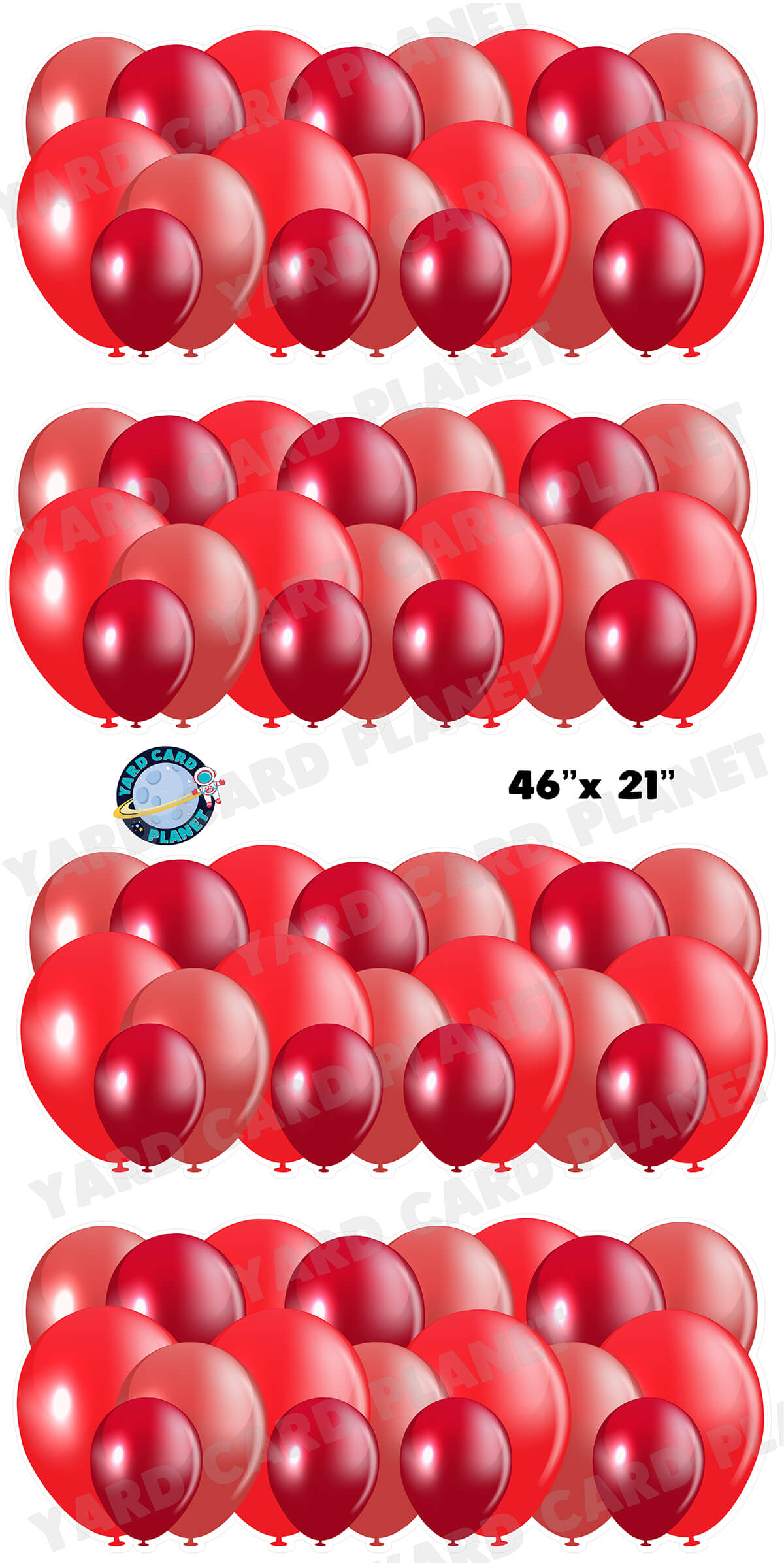 Red Balloon Panels Yard Card Set