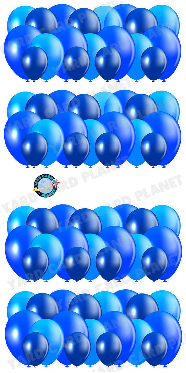 Blue Balloon Panels Yard Card Set