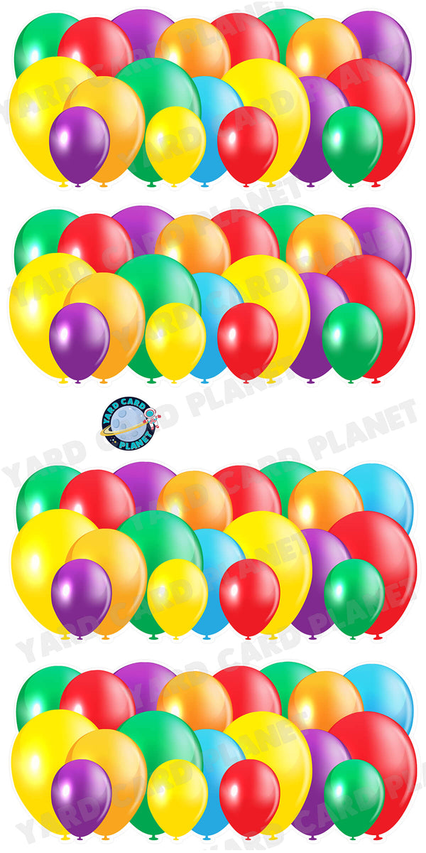 Color Wheel Balloon Panels Yard Card Set