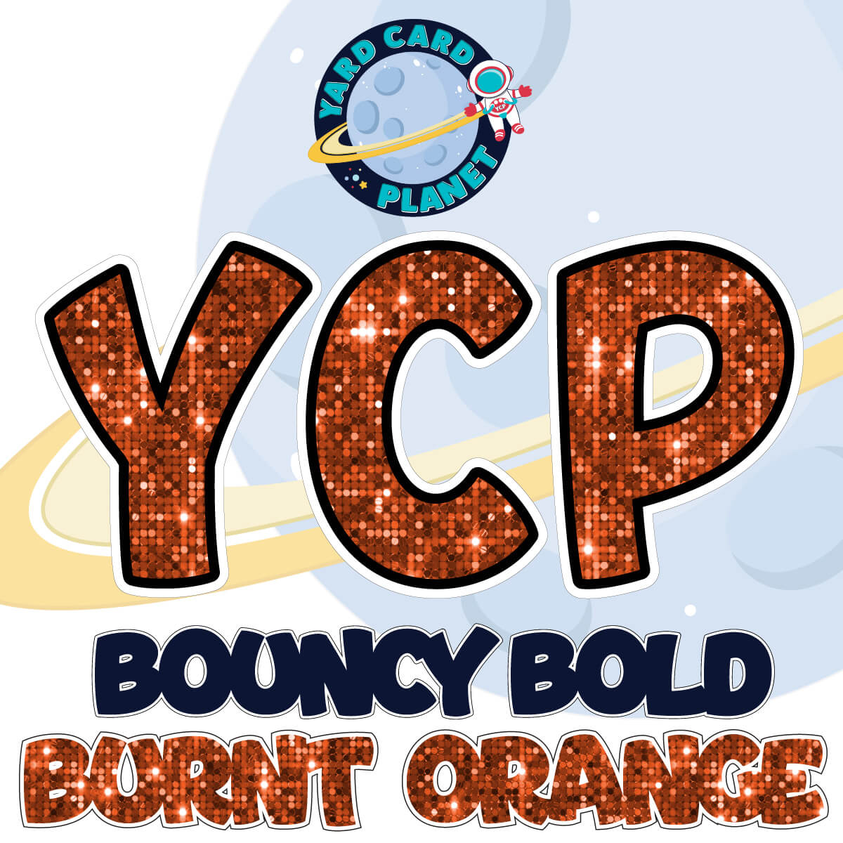 18" Bouncy Bold BB 102 pc. Pro Letters, Numbers and Symbols Set in Sequin Pattern