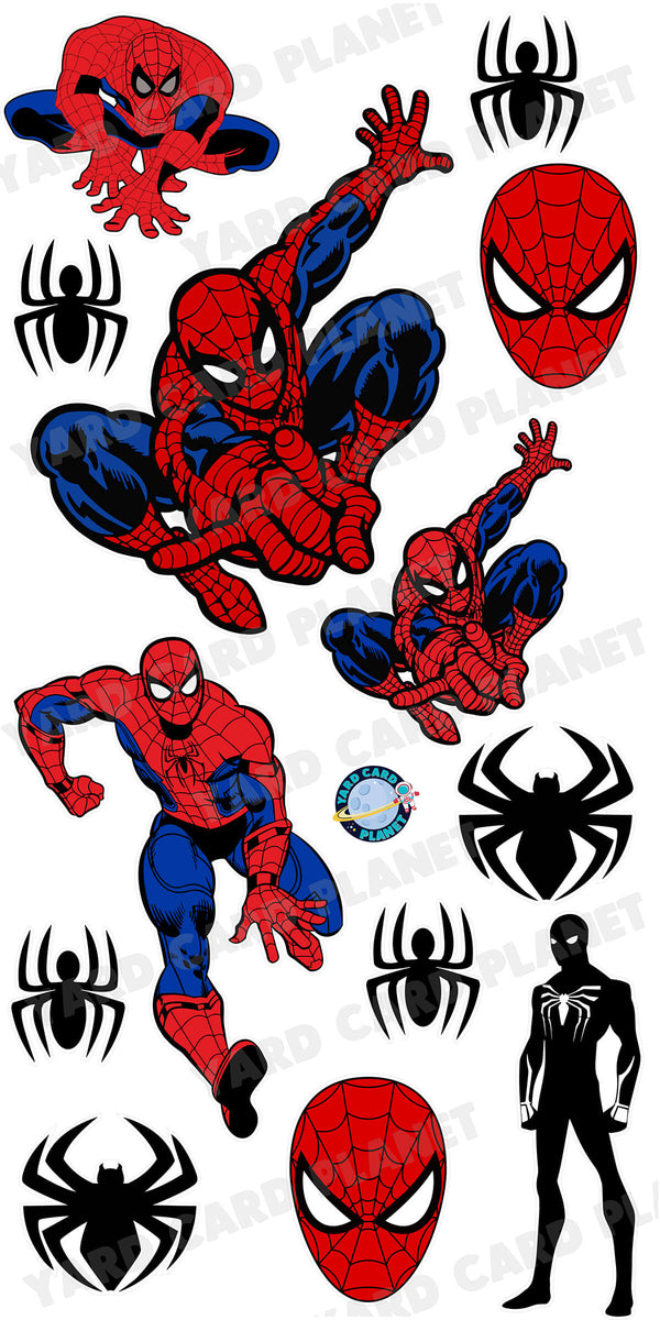 Spider-Man Inspired Yard Card Flair Set