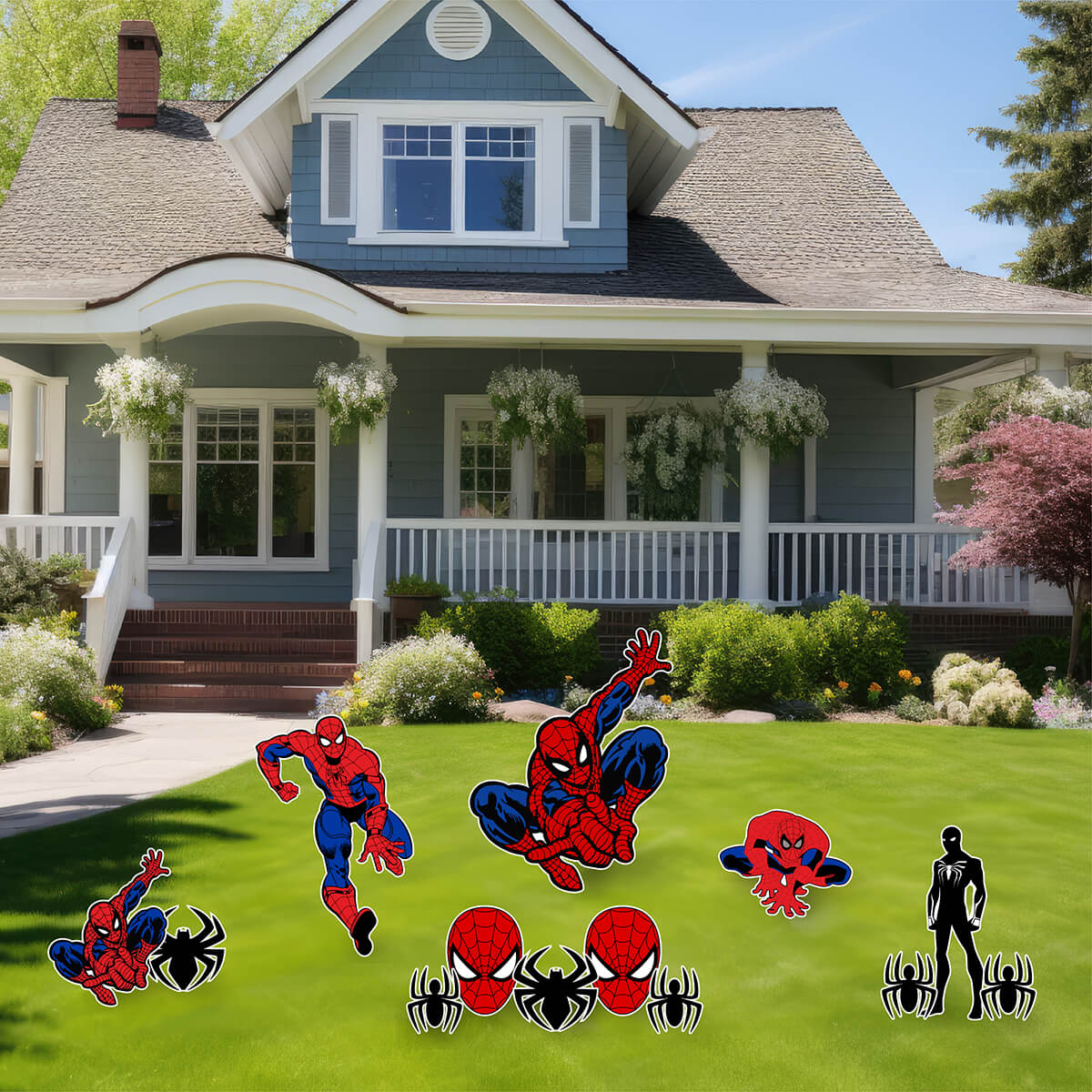 Spider-Man Inspired Yard Card Flair Set