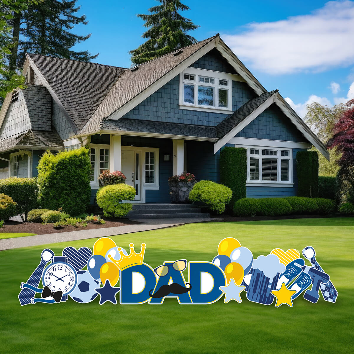 Dad EZ Quick Sign and Yard Card Flair Set