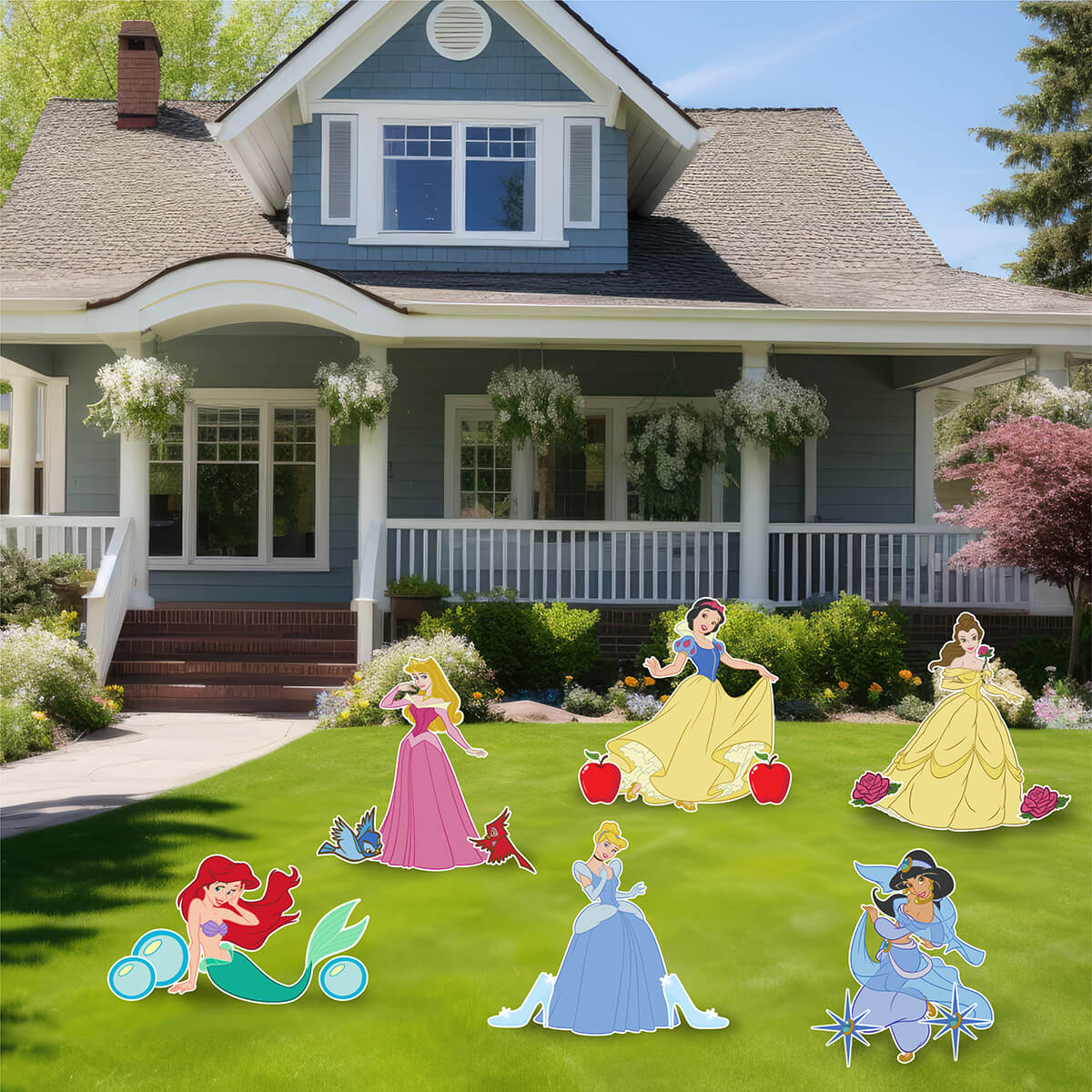 Forever A Princess Yard Card Flair Set