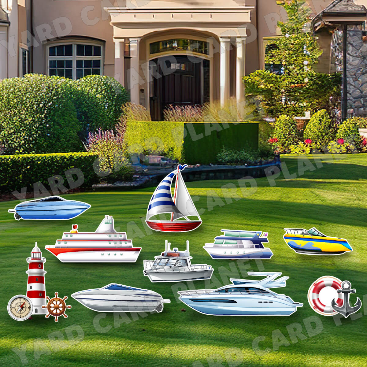 I'm on a Boat Yard Card Flair Set