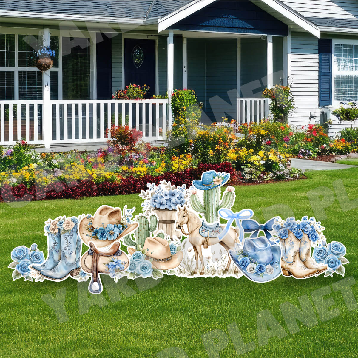 Cowgirl Chic Yard Card Flair Set