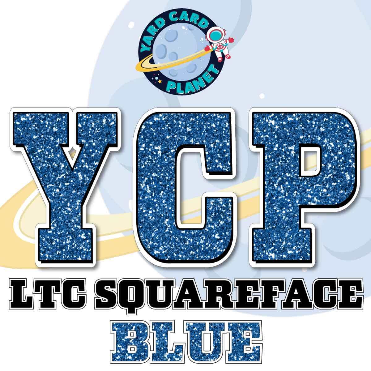 23" LTC Squareface 90 pc. Letters, Numbers and Symbols Pro Set in Glitter Pattern