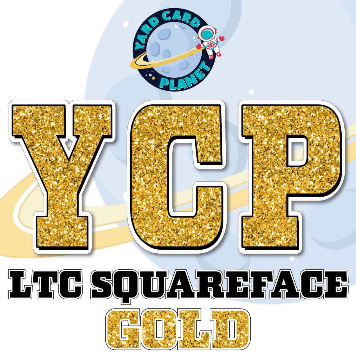 23" LTC Squareface 90 pc. Letters, Numbers and Symbols Pro Set in Glitter Pattern