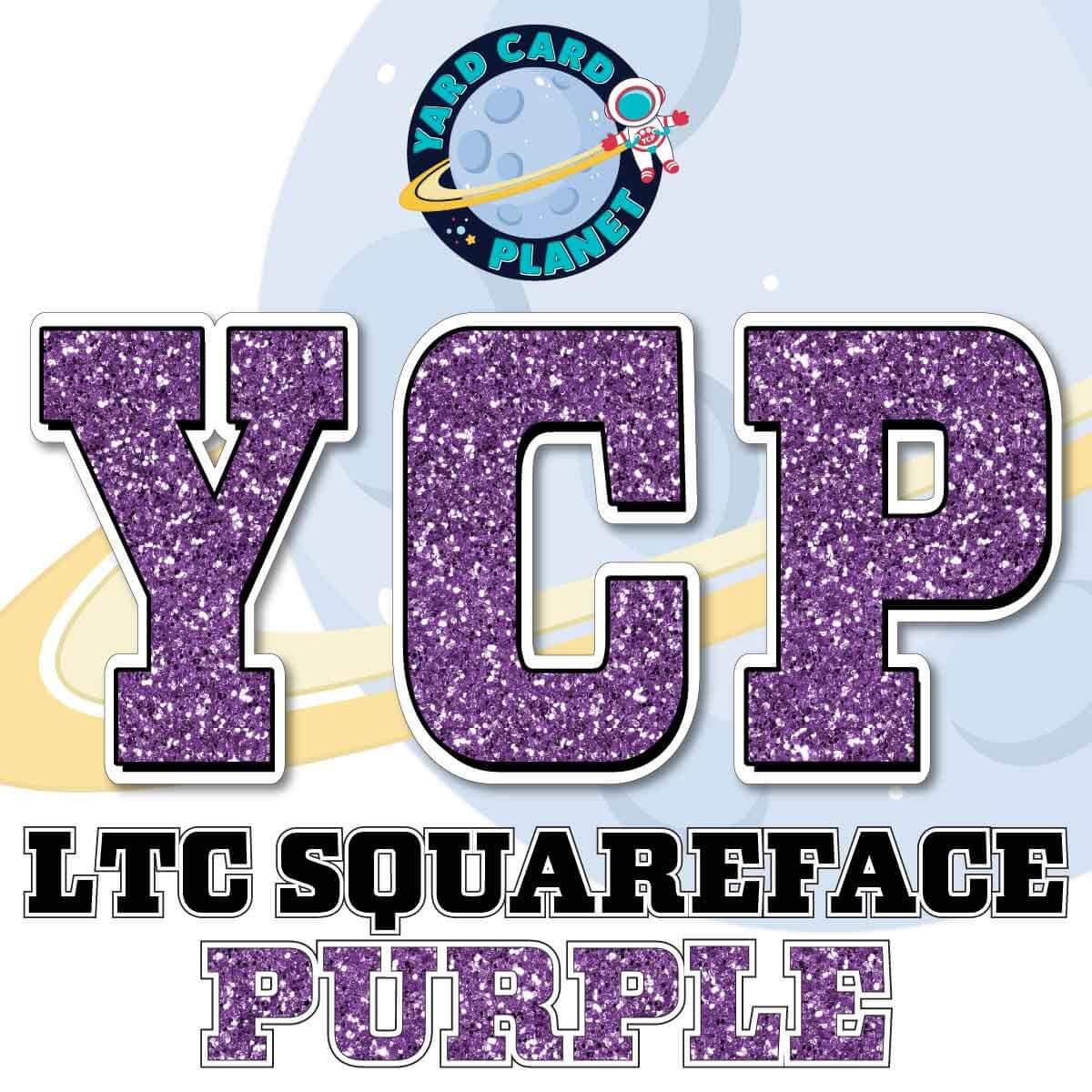 23" LTC Squareface 90 pc. Letters, Numbers and Symbols Pro Set in Glitter Pattern