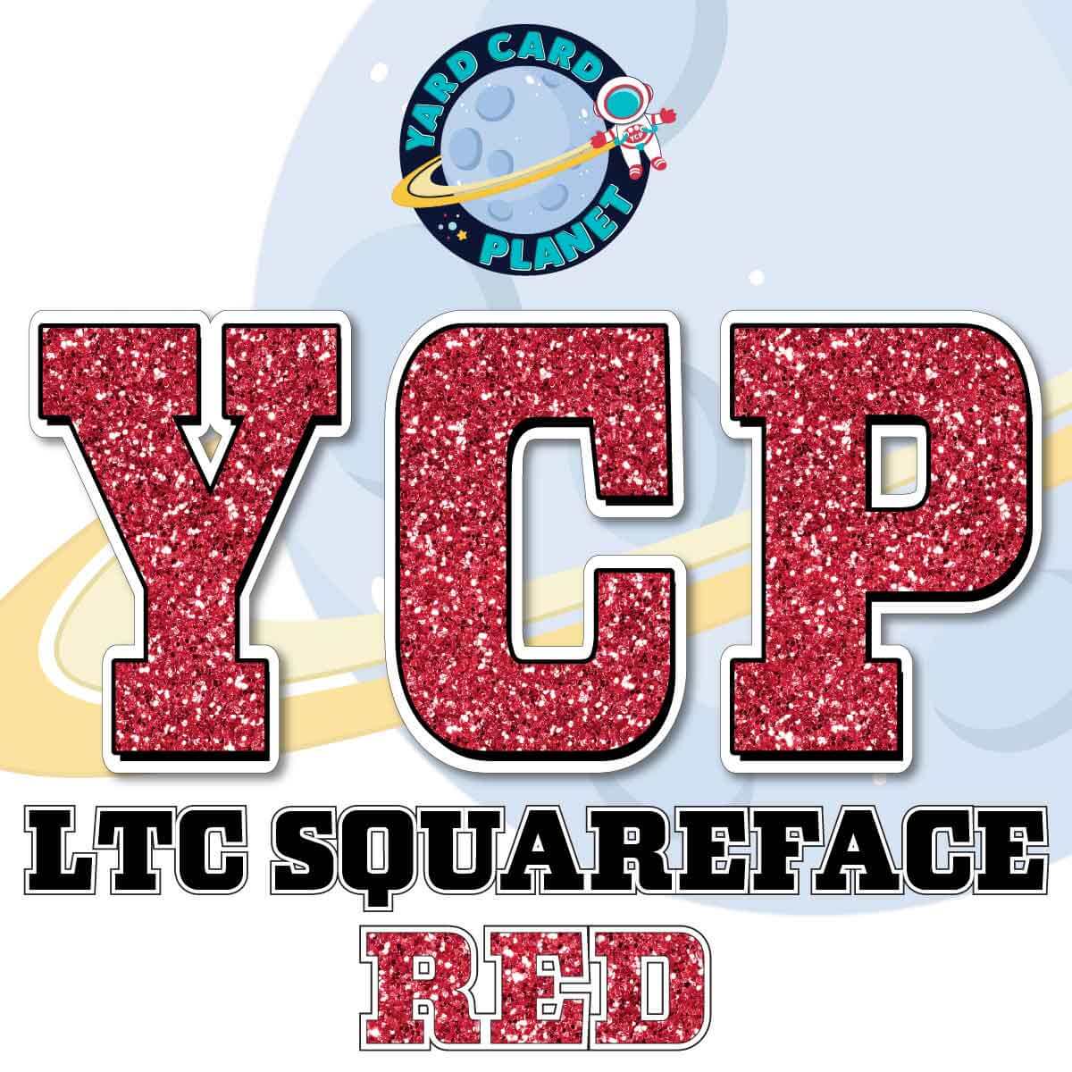 23" LTC Squareface 90 pc. Letters, Numbers and Symbols Pro Set in Glitter Pattern