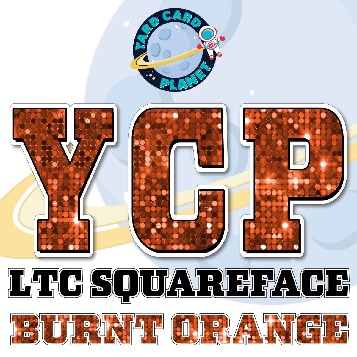 23" LTC Squareface 35 pc. Large Letter Set in Sequin Pattern