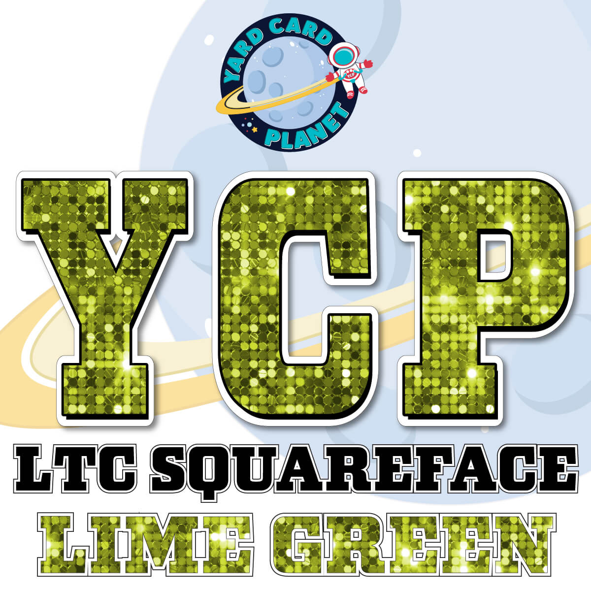 23" LTC Squareface 35 pc. Large Letter Set in Sequin Pattern