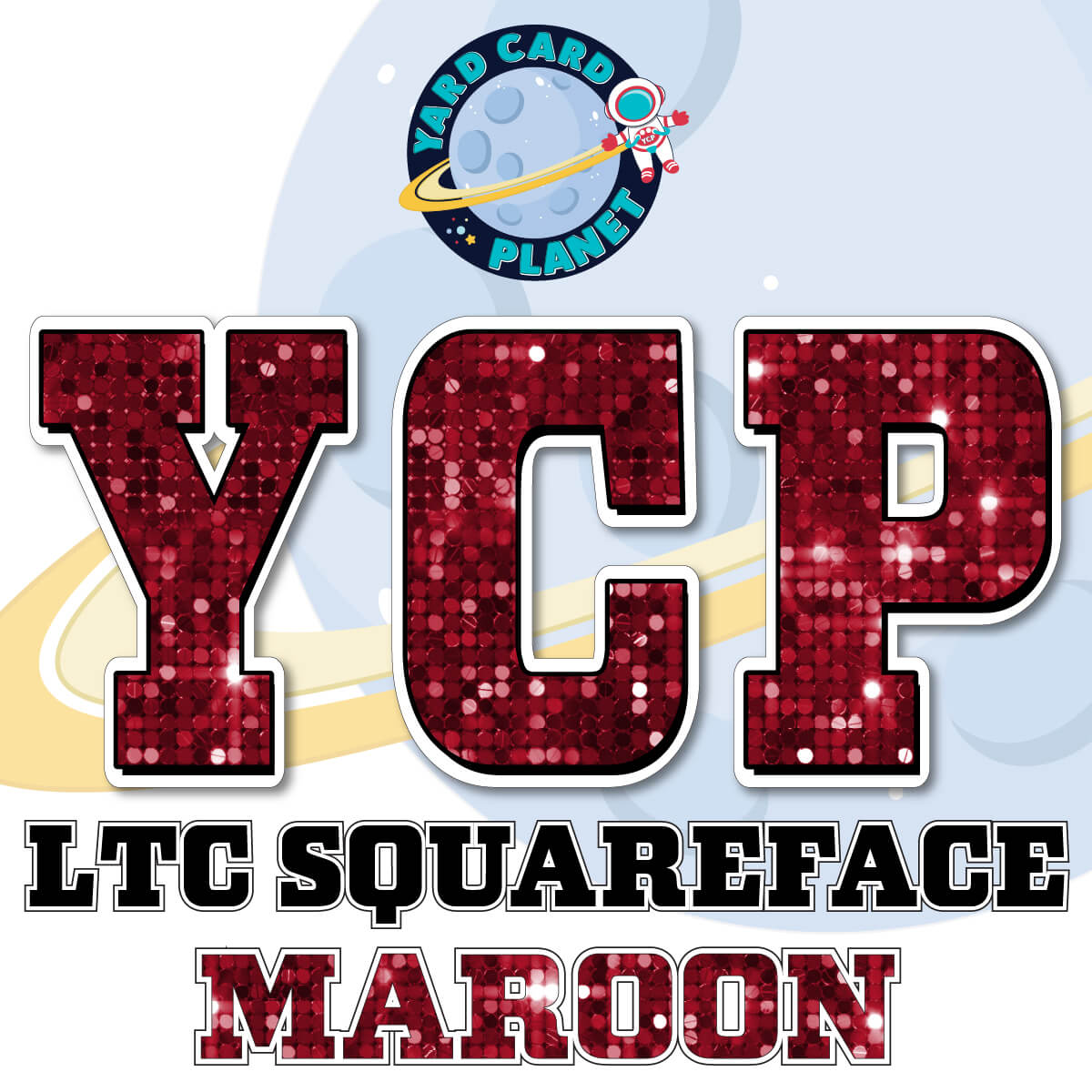 23" LTC Squareface 35 pc. Large Letter Set in Sequin Pattern