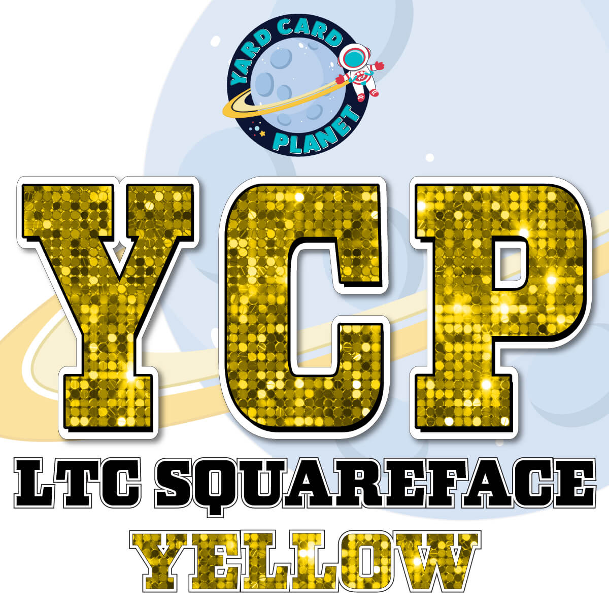 23" LTC Squareface 35 pc. Large Letter Set in Sequin Pattern