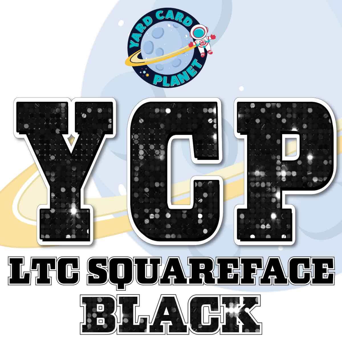 23" LTC Squareface 90 pc. Letters, Numbers and Symbols Pro Set in Sequin Pattern