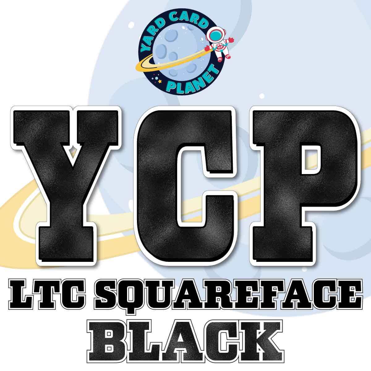 23" LTC Squareface 90 pc. Letters, Numbers and Symbols Pro Set in Metallic Foil Pattern