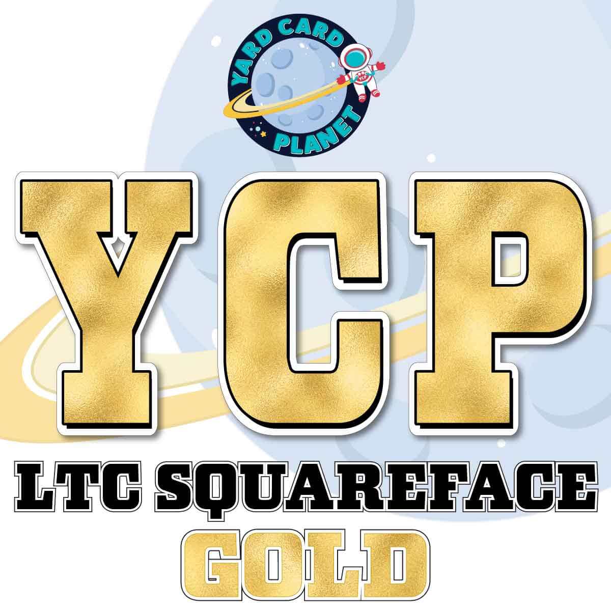 23" LTC Squareface 90 pc. Letters, Numbers and Symbols Pro Set in Metallic Foil Pattern