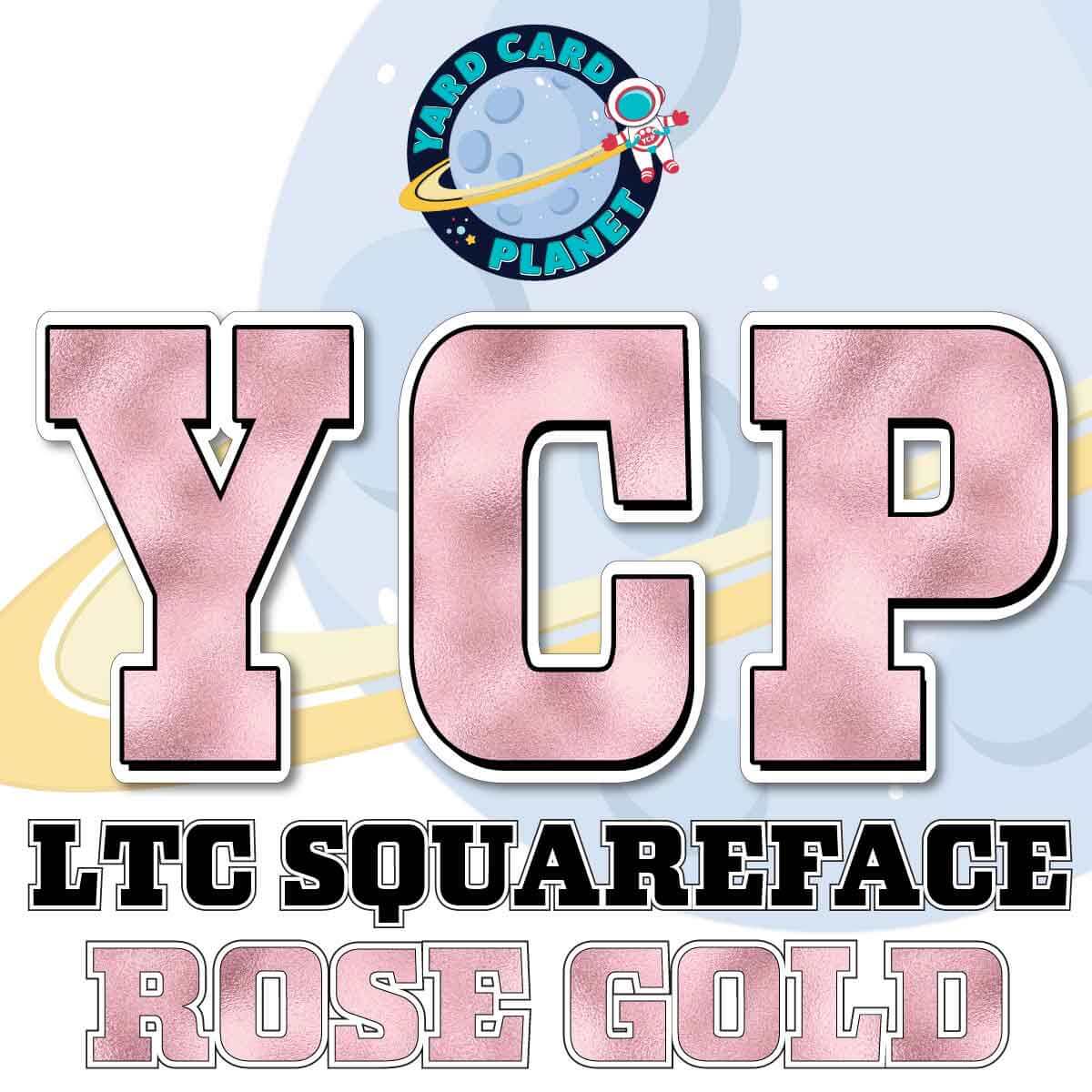23" LTC Squareface 90 pc. Letters, Numbers and Symbols Pro Set in Metallic Foil Pattern