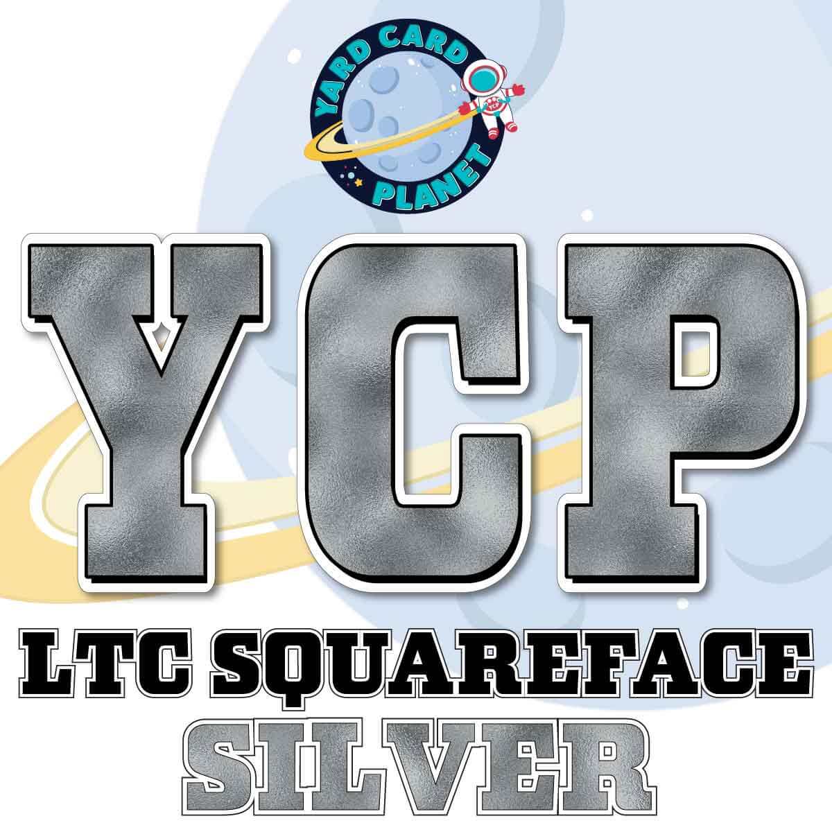 23" LTC Squareface 90 pc. Letters, Numbers and Symbols Pro Set in Metallic Foil Pattern