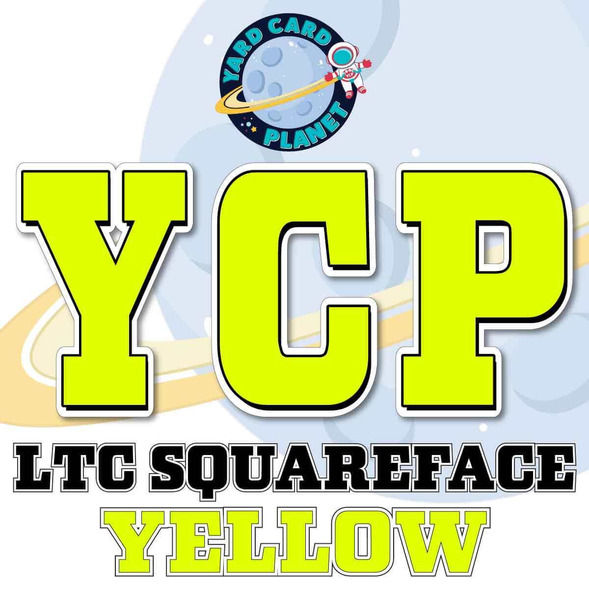 23" LTC Squareface 90 pc. Letters, Numbers and Symbols Pro Set in Neon Colors