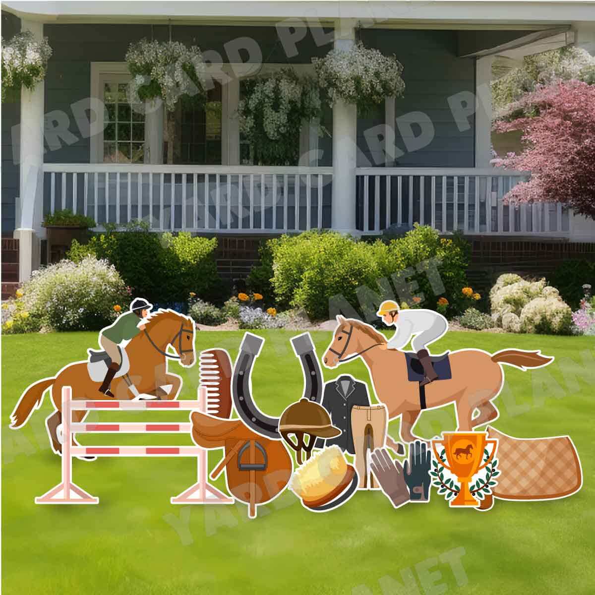 Equestrian Yard Card Flair Set