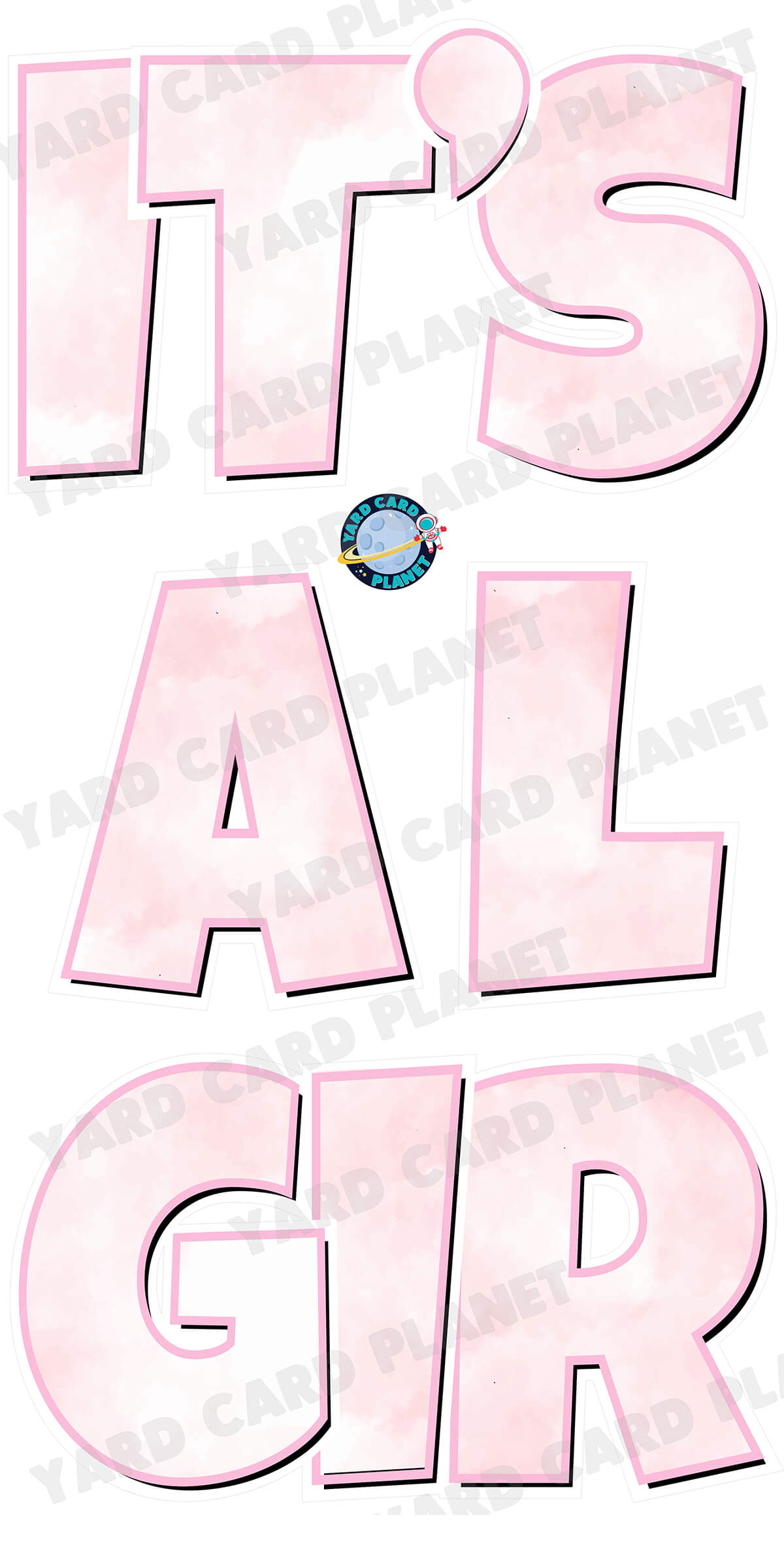 It's A Girl EZ Quick Yard Card Set