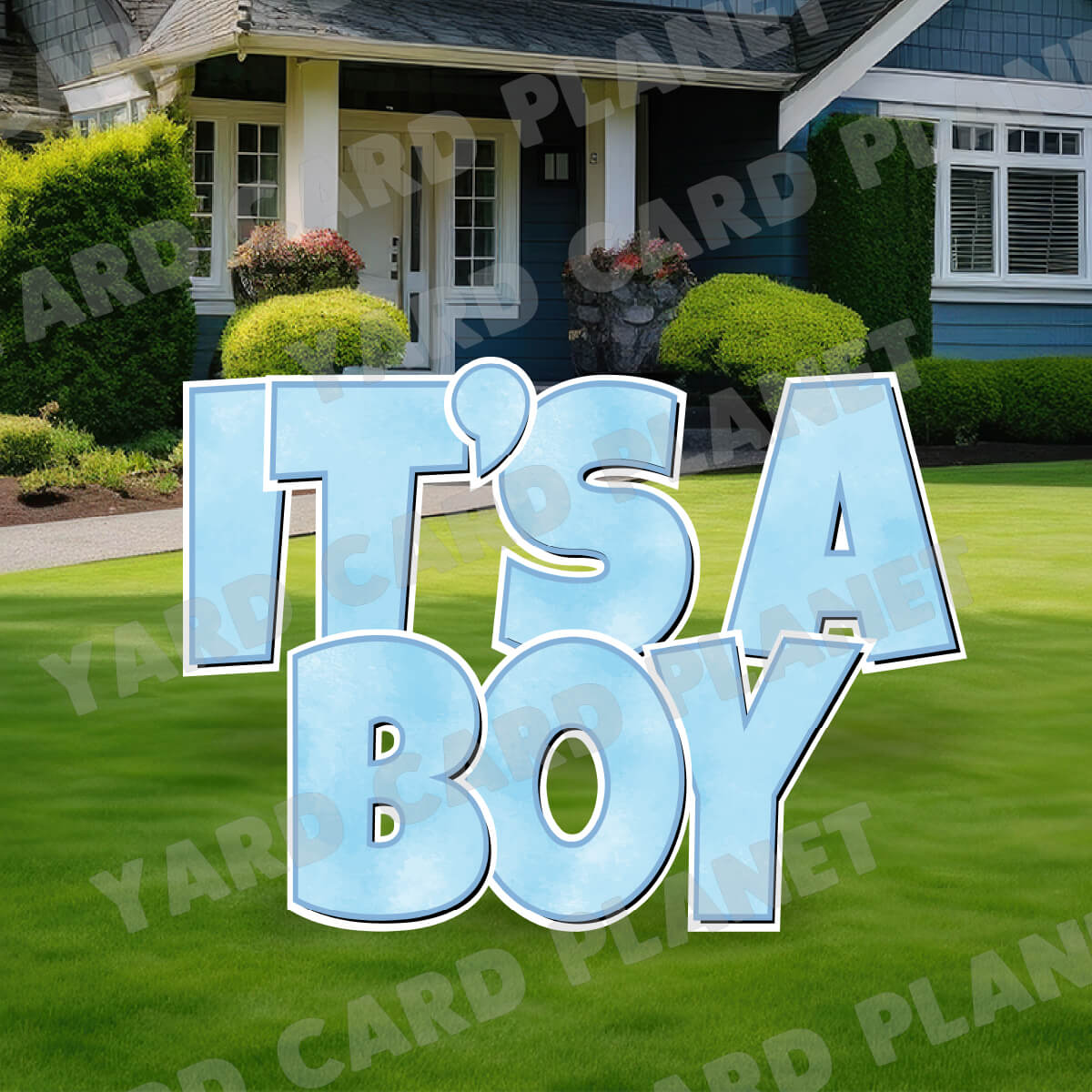 It's A Boy EZ Quick Yard Card Set
