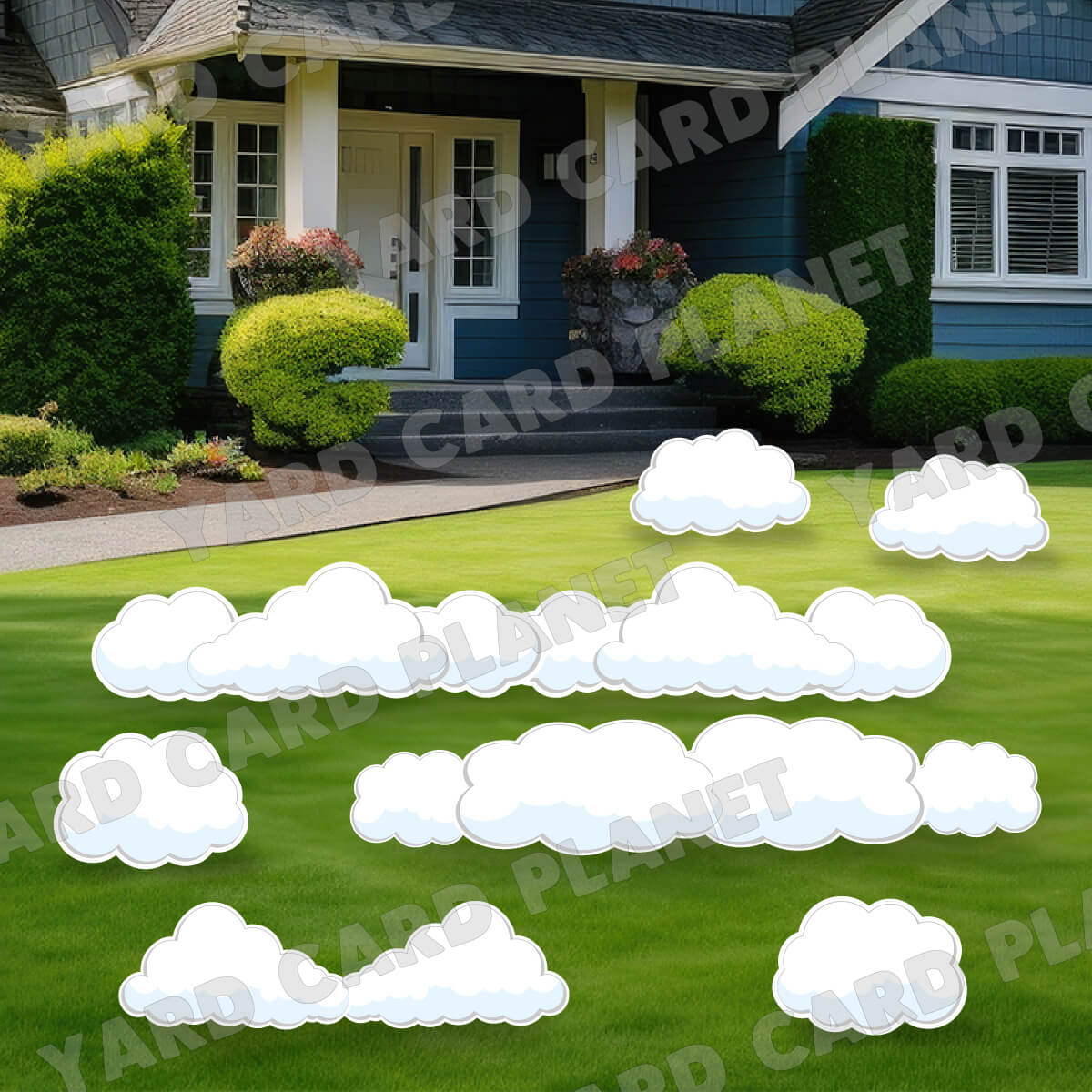 Puffy Clouds EZ Panels and Yard Card Flair Set