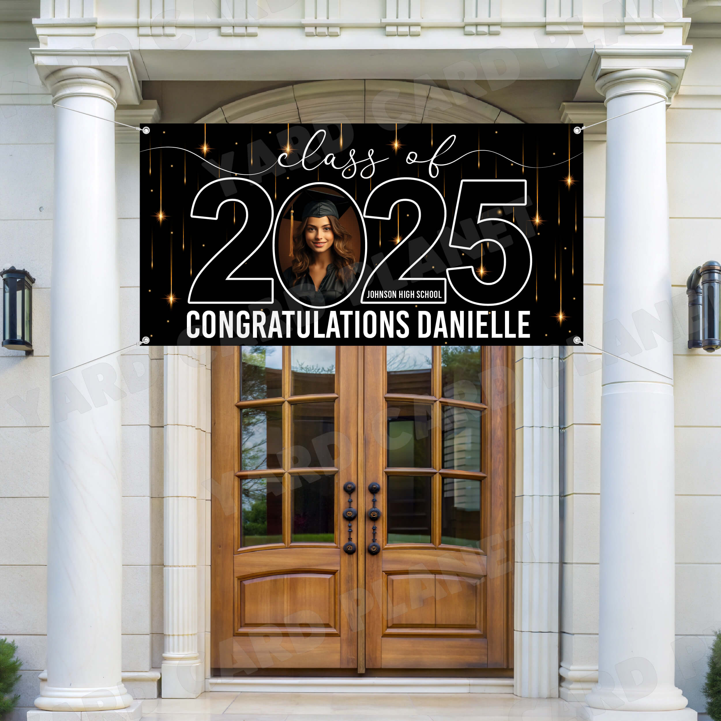 Class of 2025 Graduation Congratulations Horizontal Vinyl Banner (Available in Multiple Colors and Sizes)