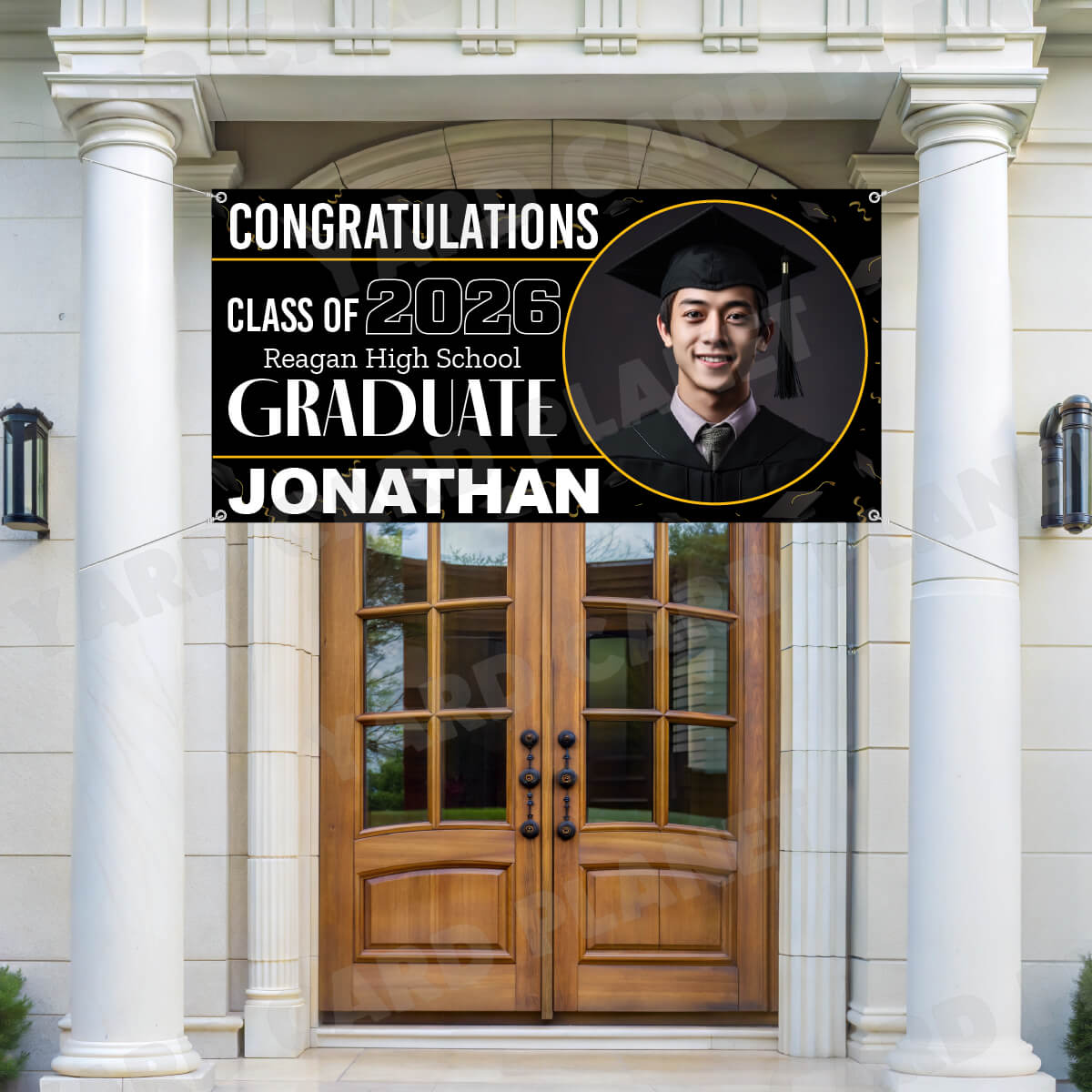 Class of 2026 Graduation Spotlight Horizontal Vinyl Banner (Available in Multiple Colors and Sizes)