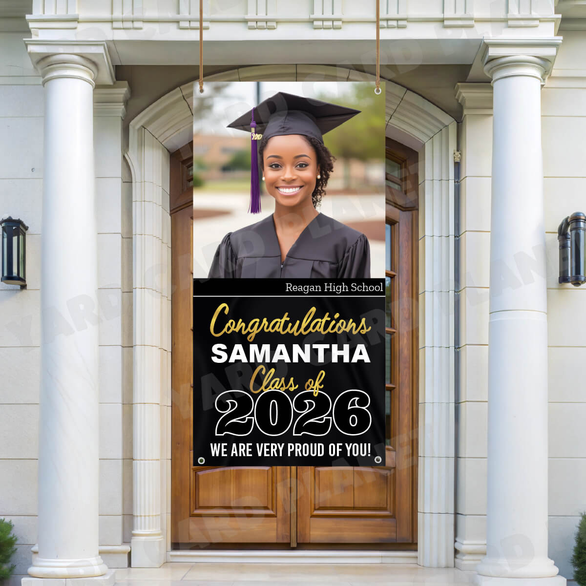 Class of 2026 Graduation Prestige Vertical Vinyl Banner (Available in Multiple Colors and Sizes)