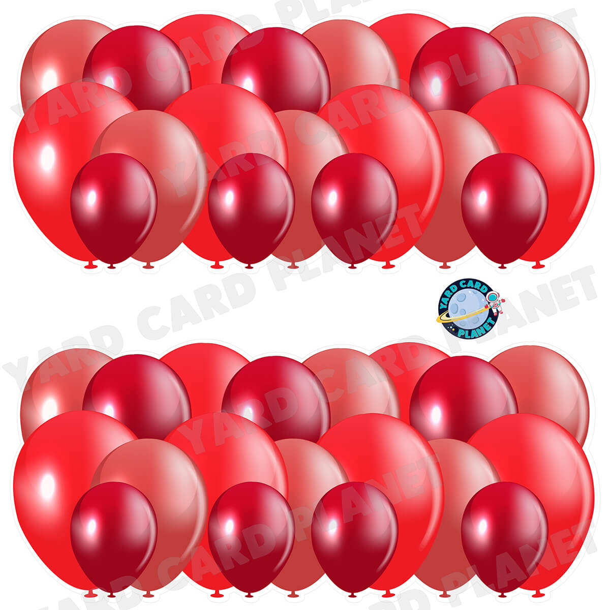 Red Balloon Panels Half Sheet Yard Card Set