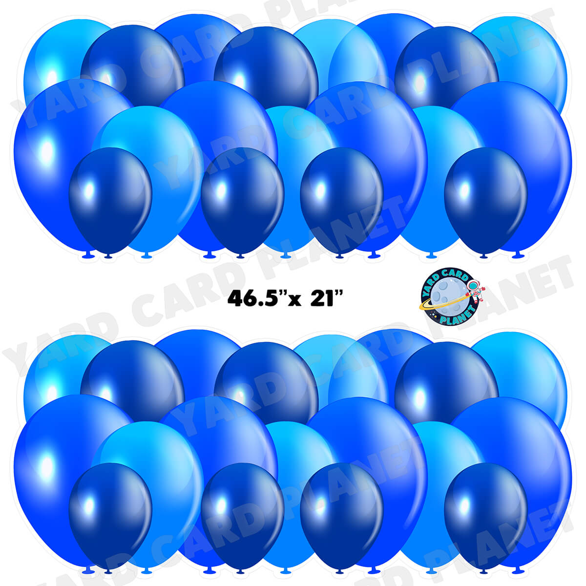 Blue Balloon Panels Half Sheet Yard Card Set