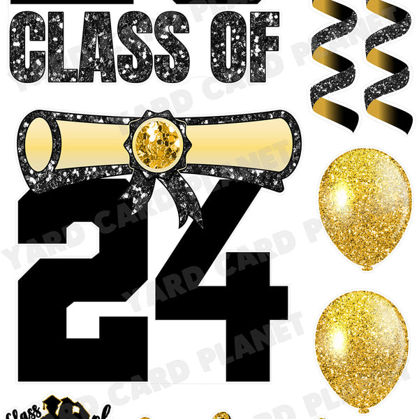 Class of 2024 EZ Quick Set, Graduation Signs and Yard Card Flair Set