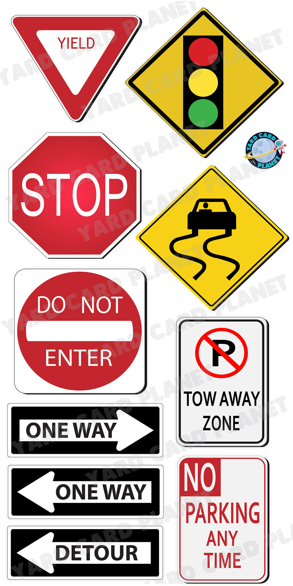 Street Signs Yard Card Flair Set - Part 1