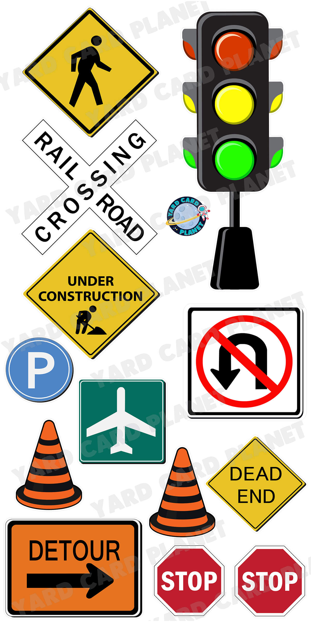 Street Signs Yard Card Flair Set - Part 2