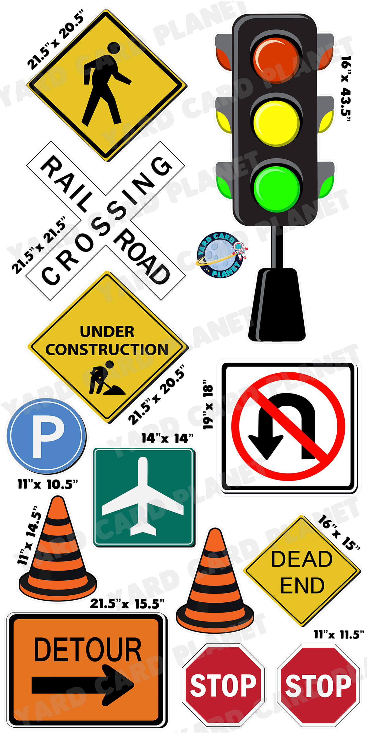 Street Signs Yard Card Flair Set - Part 2