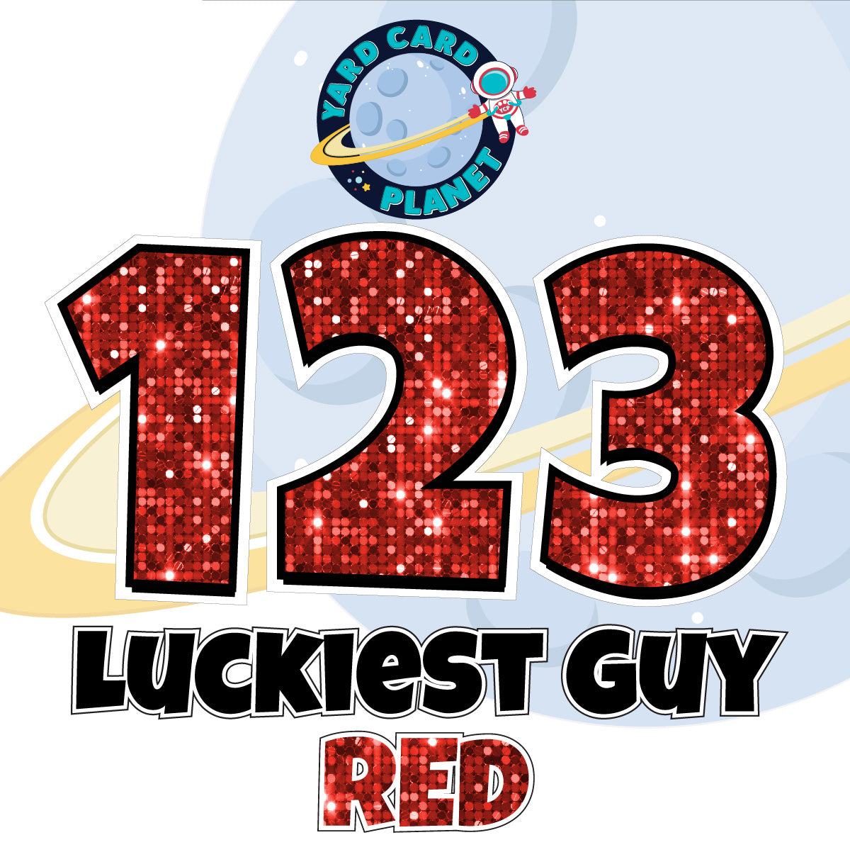 23" Luckiest Guy 27 pc. Number Set in Sequin Pattern