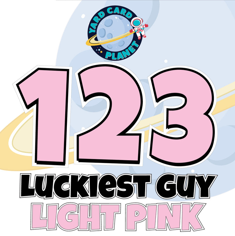 23" Luckiest Guy 27 pc. Number Set in Solid Colors
