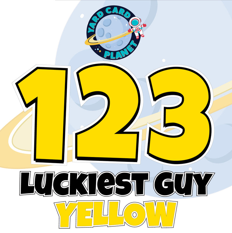 23" Luckiest Guy 27 pc. Number Set in Solid Colors